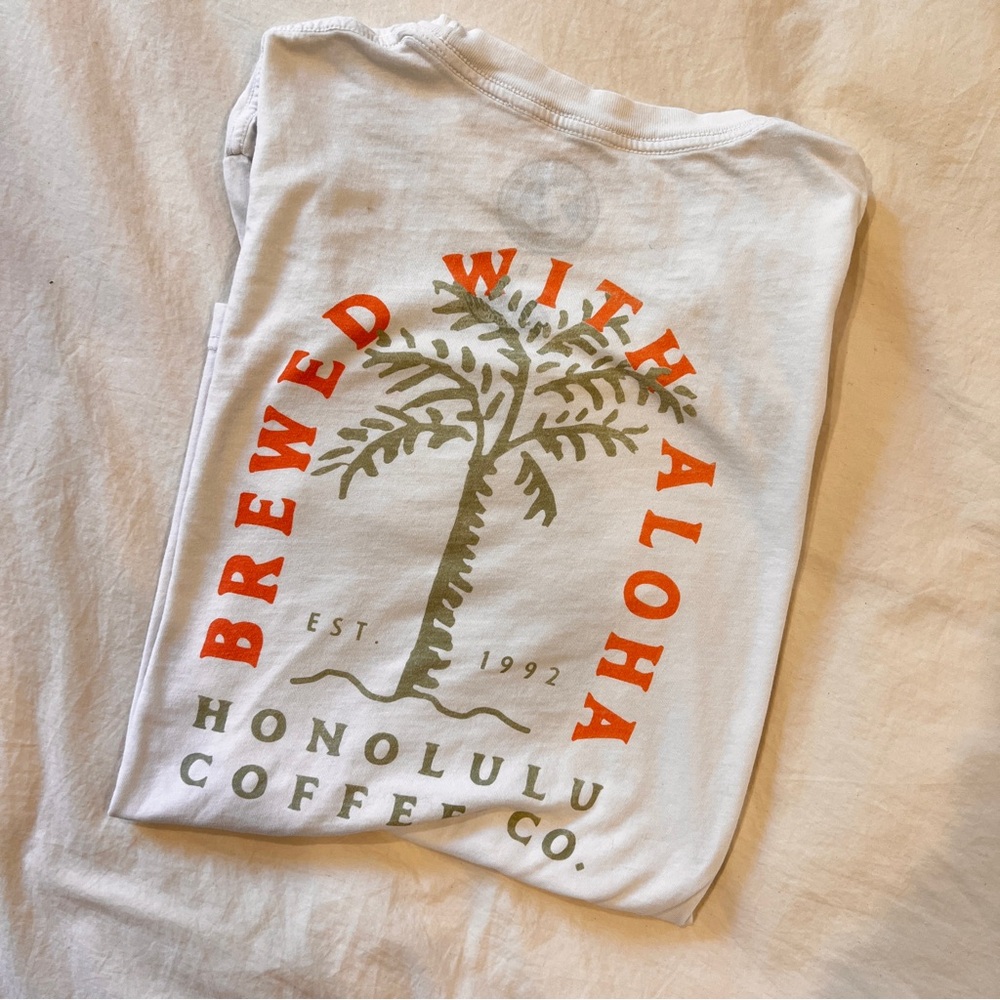 “Brewed With Aloha” Honolulu Coffee Co. Graphic Tee
